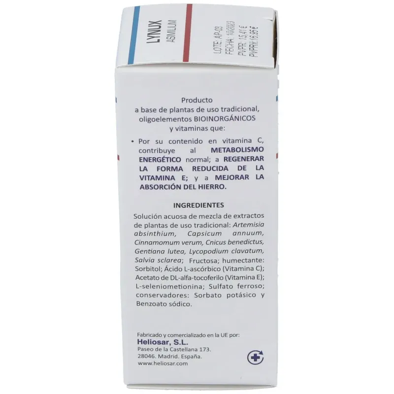 Heliosar lynux asimilium solución oral 50ml | Farmacia Barata