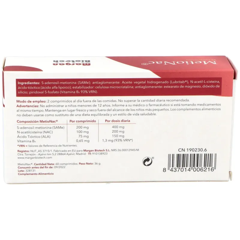 Margan metionac 60comp | Farmacia Barata Margan metionac 60comp | Farmacia Barata
