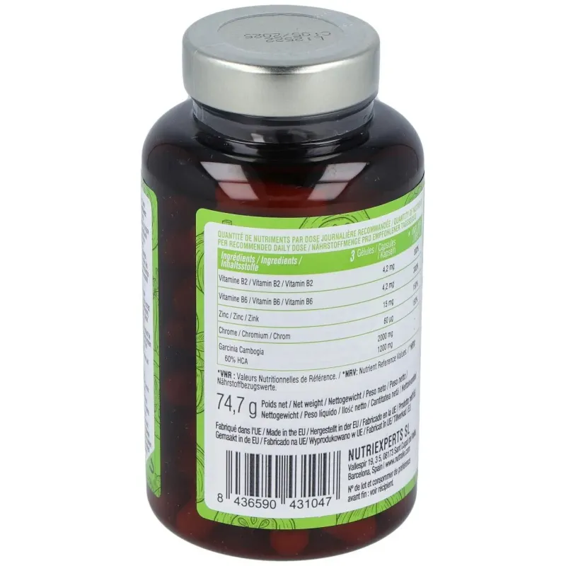 Nutralie garcinia cambogia complex + cromo + zinc + b2 y b6 90caps | Farmacia Barata