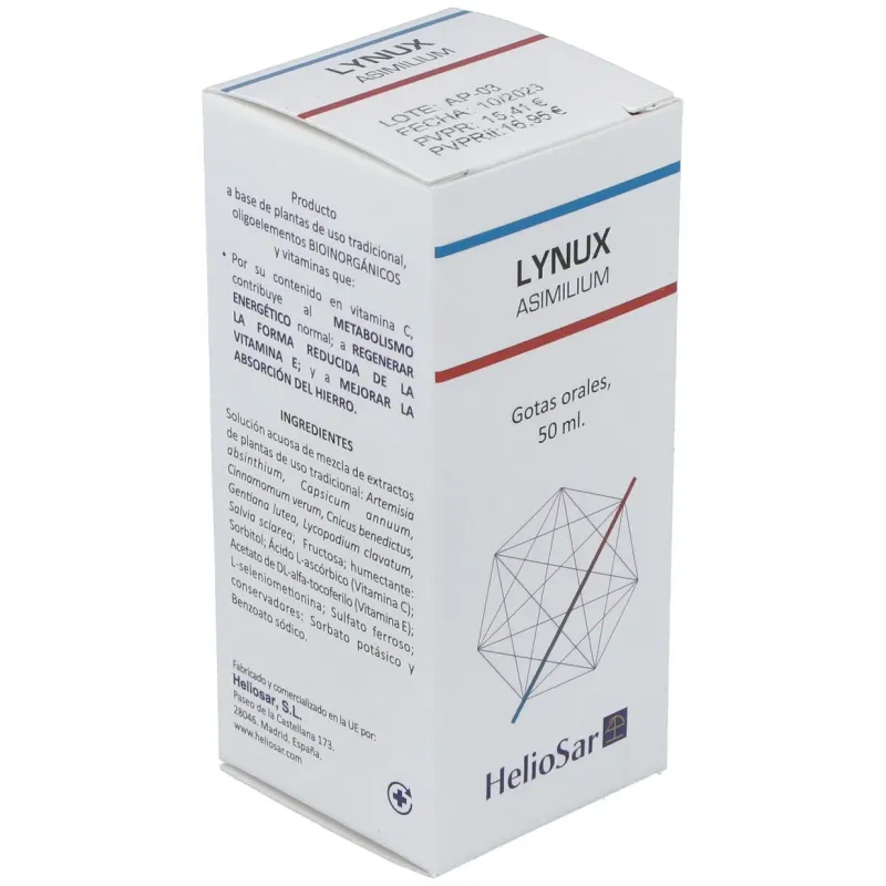 Heliosar lynux asimilium solución oral 50ml | Farmacia Barata