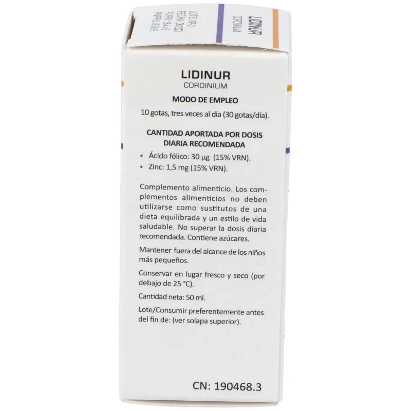 Heliosar lidinur cordinium gotas 50ml | Farmacia Barata