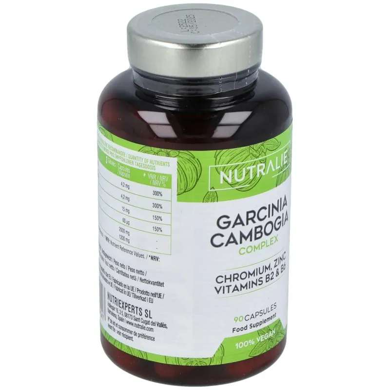 Nutralie garcinia cambogia complex + cromo + zinc + b2 y b6 90caps | Farmacia Barata