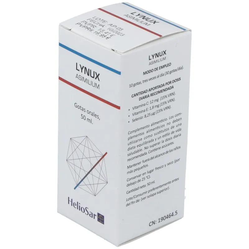 Heliosar lynux asimilium solución oral 50ml | Farmacia Barata