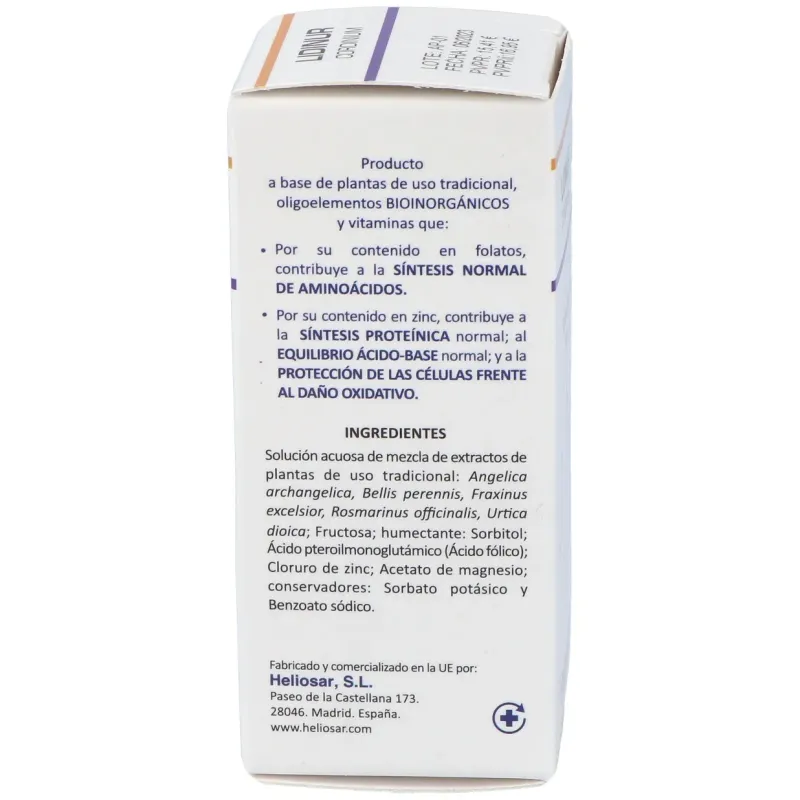 Heliosar lidinur cordinium gotas 50ml | Farmacia Barata