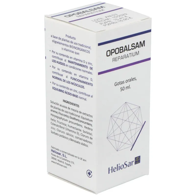 Heliosar opobalsam reparatium gotas 50ml | Farmacia Barata
