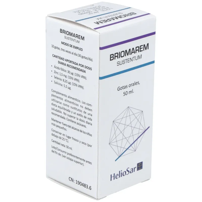 Heliosar briomarem sustentum gotas oral 50ml | Farmacia Barata