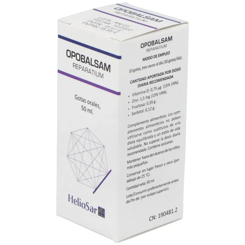 Heliosar opobalsam reparatium gotas 50ml | Farmacia Barata