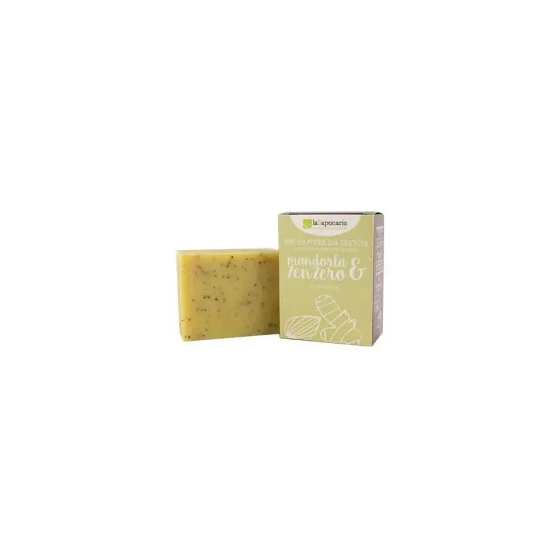 La saponaria jabon en pastilla almendra y jengibre 100g | Farmacia Barata