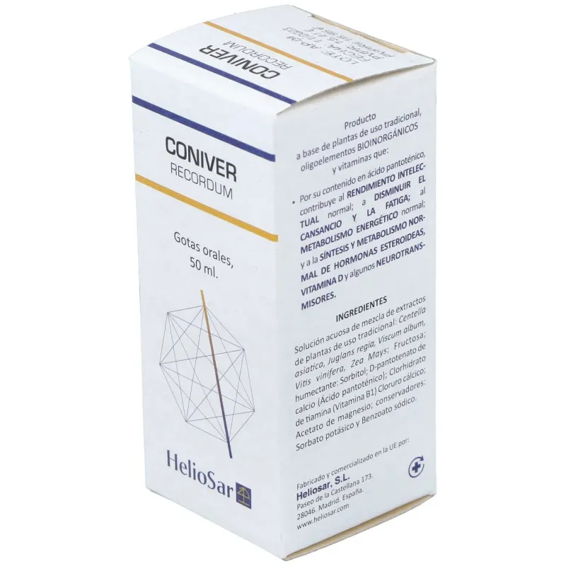 Heliosar coniver recordum gotas 50ml | Farmacia Barata