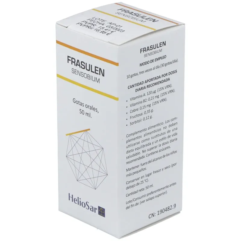 Heliosar frasulen sensobium gotas 50ml | Farmacia Barata