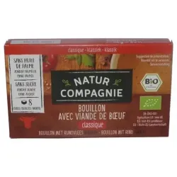 Natur compagnie caldo de ternera bio 12x8g