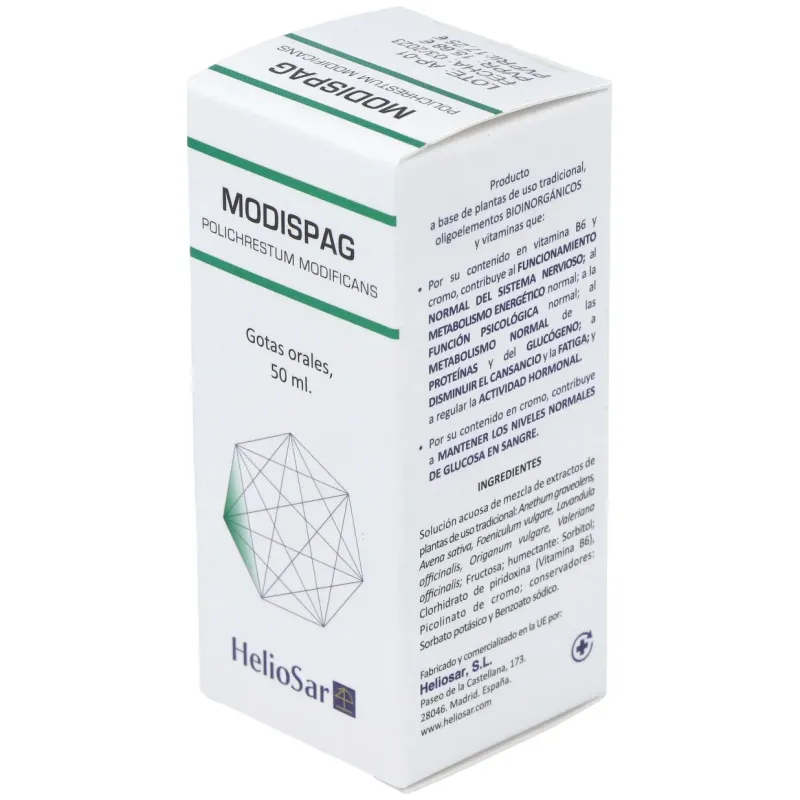 Heliosar modispag polichrestum modificans 50 ml | Farmacia Barata
