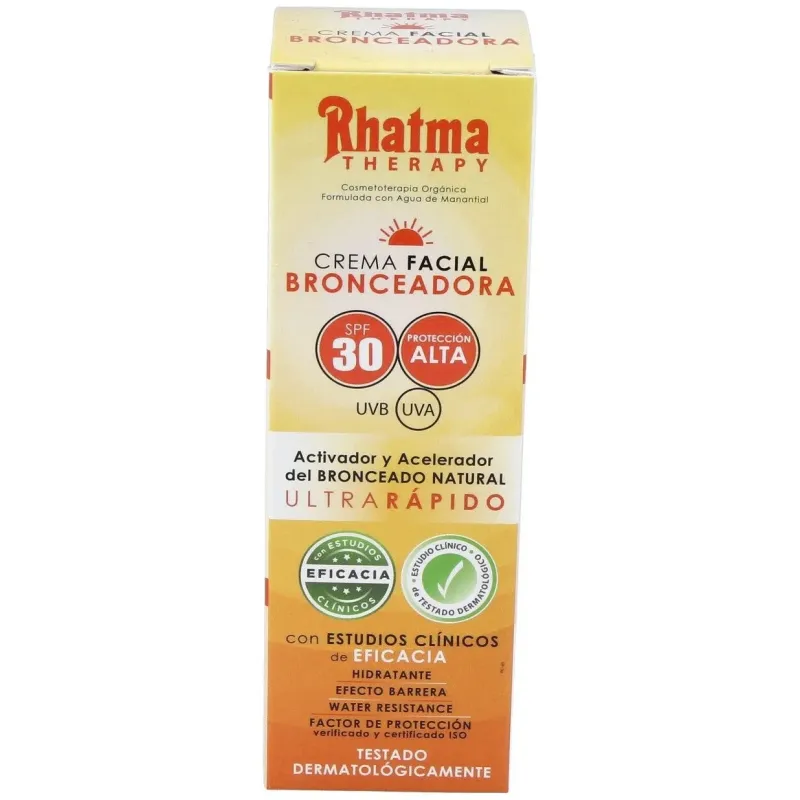Rhatma crema facial bronceadora spf30 60ml | Farmacia Barata