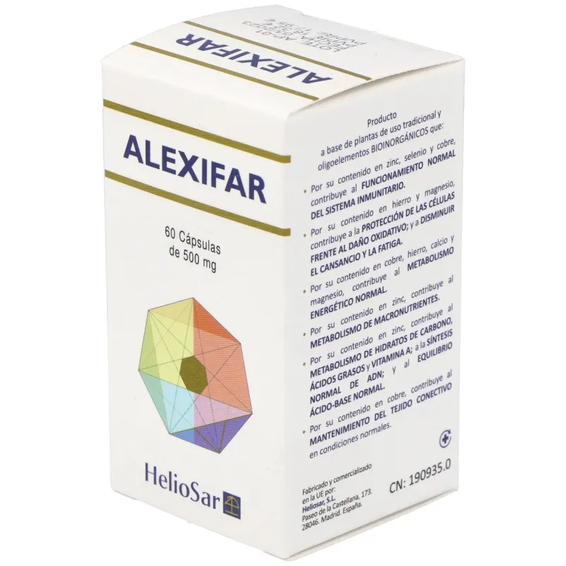 Heliosar alexifar 60caps | Farmacia Barata