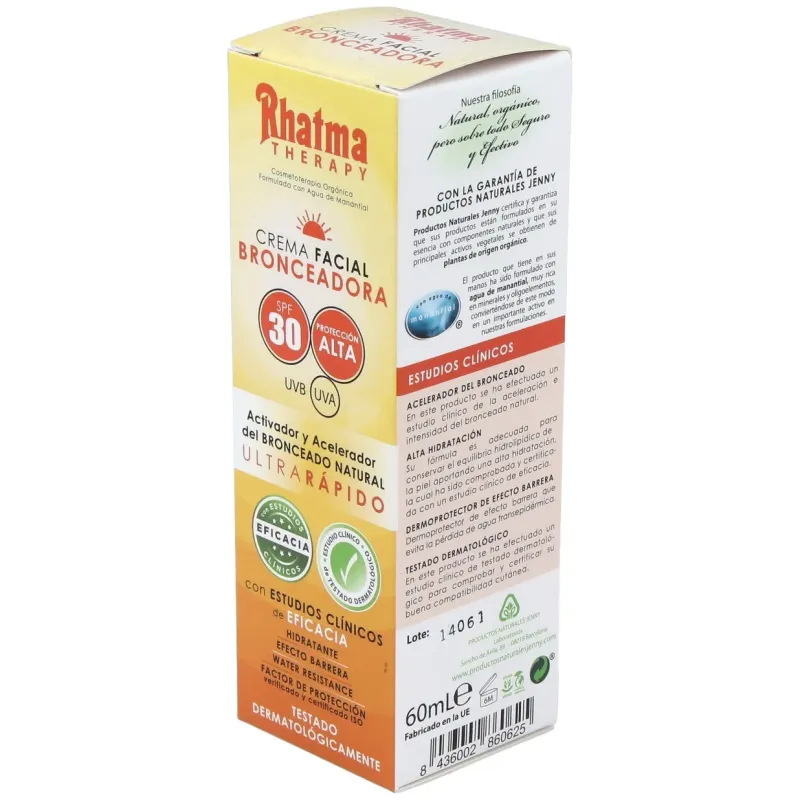Rhatma crema facial bronceadora spf30 60ml | Farmacia Barata
