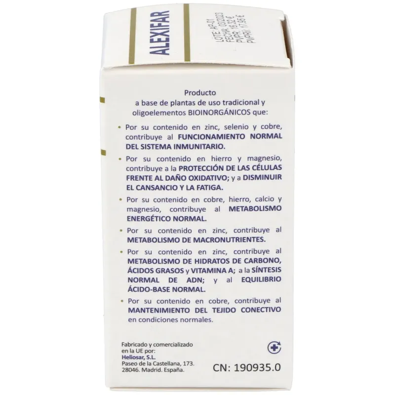 Heliosar alexifar 60caps | Farmacia Barata