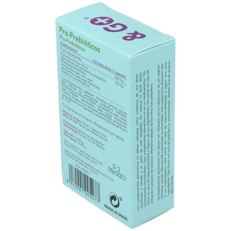 Pharma y go prebiotico/probiotico 30 caps | Farmacia Barata
