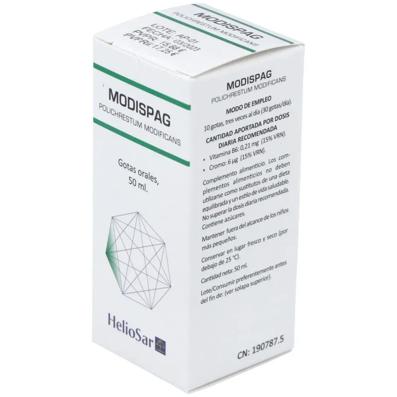 Heliosar modispag polichrestum modificans 50 ml | Farmacia Barata