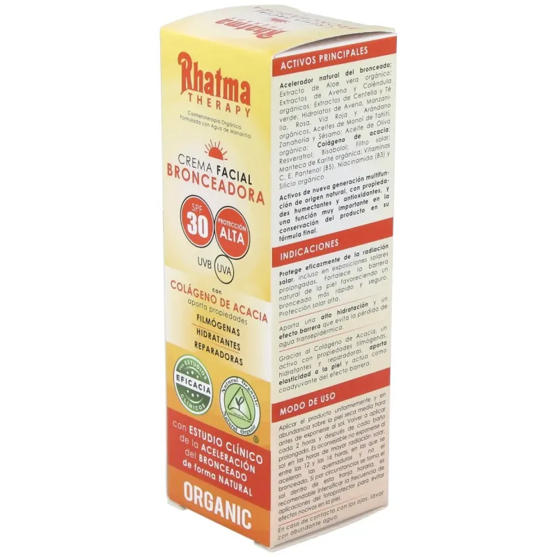 Rhatma crema facial bronceadora spf30 60ml | Farmacia Barata