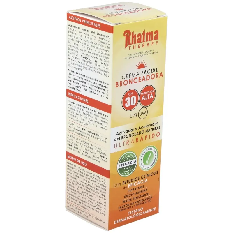 Rhatma crema facial bronceadora spf30 60ml | Farmacia Barata