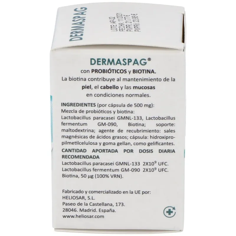 Heliosar dermaspag 30caps | Farmacia Barata