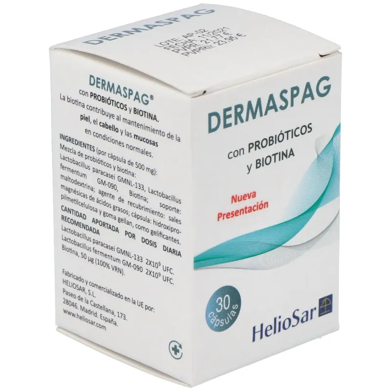 Heliosar dermaspag 30caps | Farmacia Barata