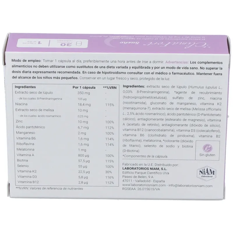 Climafort sueño 30 cápsulas | Farmacia Barata