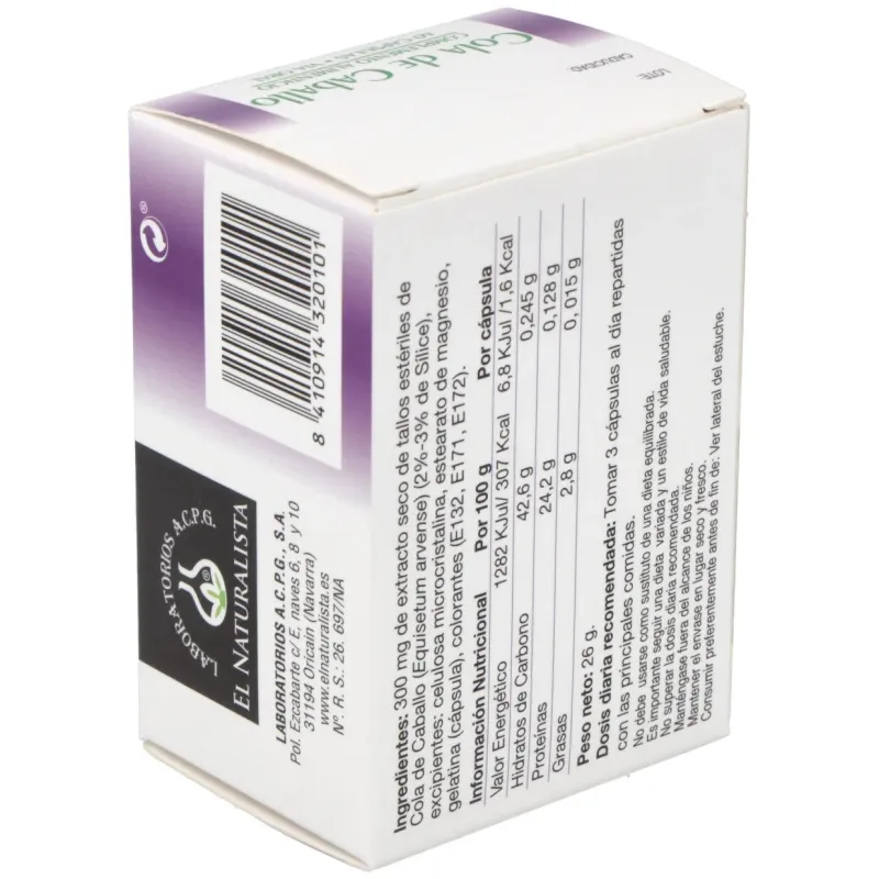 Cola de caballo 60cap. | Farmacia Barata