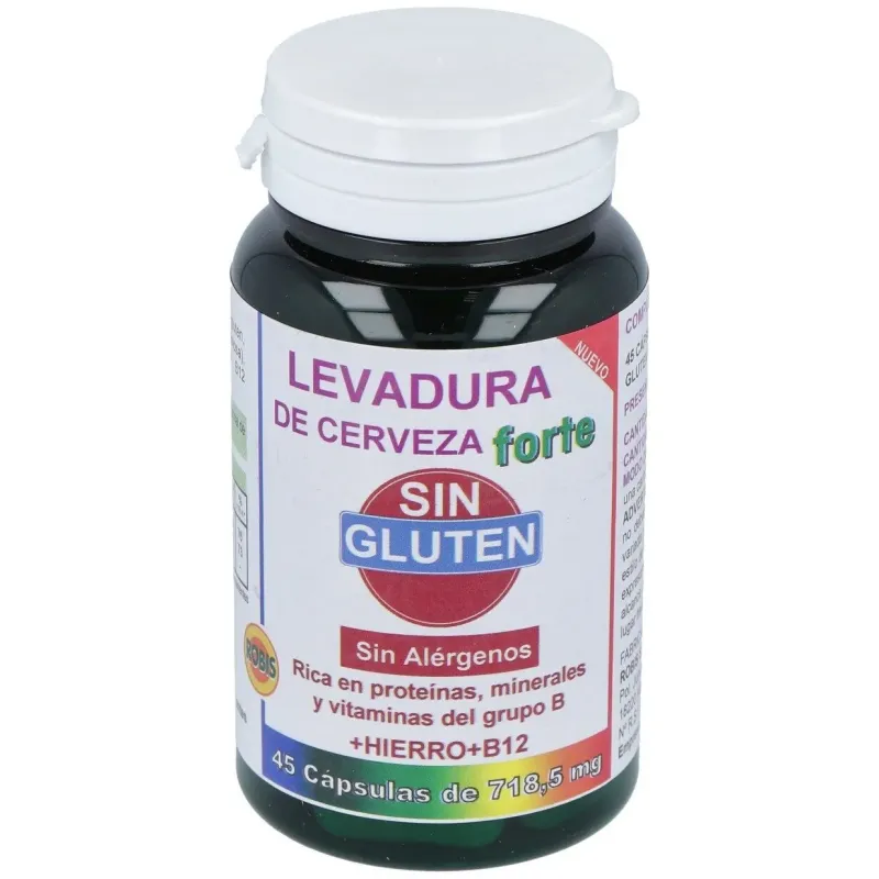 Levadura de cerveza forte sin gluten 45cap. | Farmacia Barata