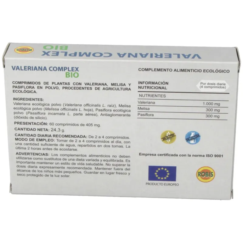 Robis valeriana complex bio 1600mg 60comp | Farmacia Barata Robis valeriana complex bio 1600mg 60comp | Farmacia Barata