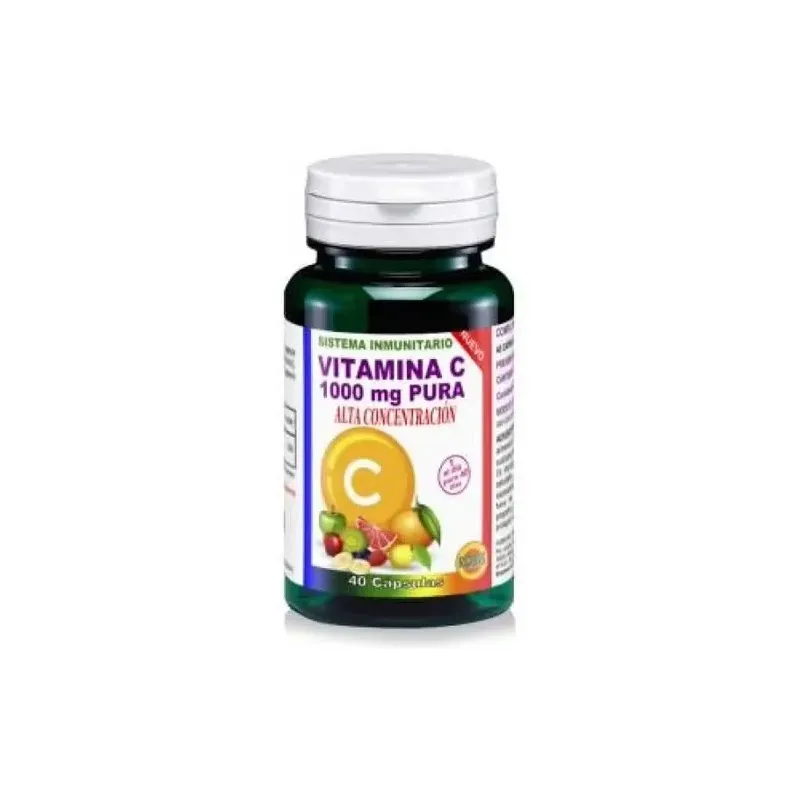 Vitamina c pura 1000mg. 40cap. | Farmacia Barata