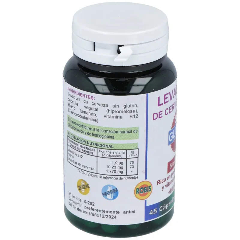 Levadura de cerveza forte sin gluten 45cap. | Farmacia Barata