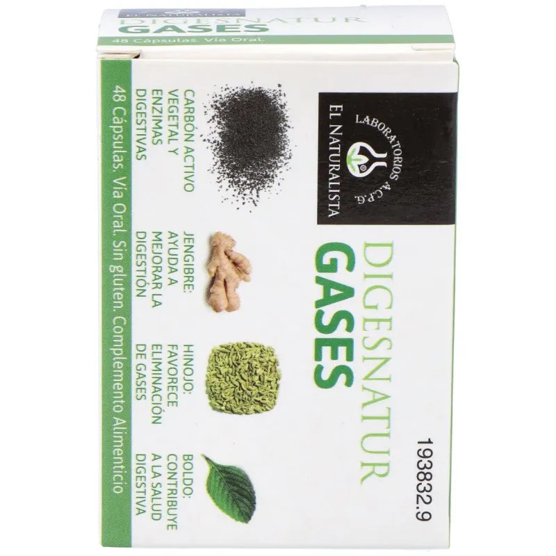El naturalista digesnatur gases 48caps | Farmacia Barata