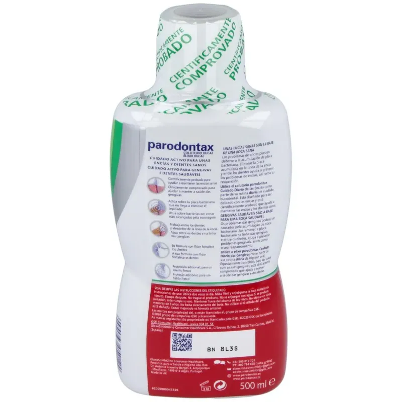 Parodontax herbal diario colutorio 500ml. | Farmacia Barata