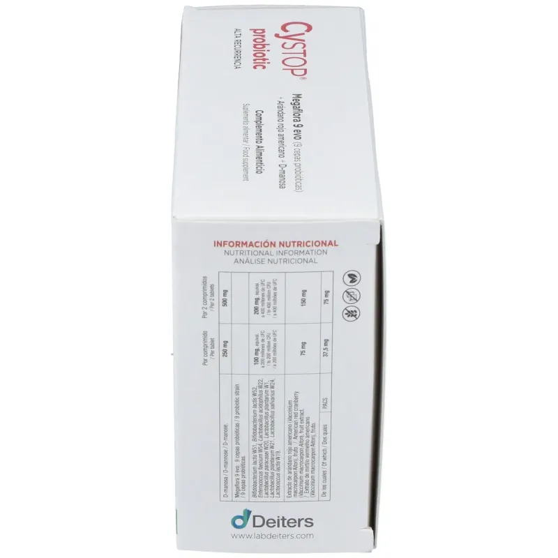 Cystop probiotic alta recurrencia 60comp. | Farmacia Barata