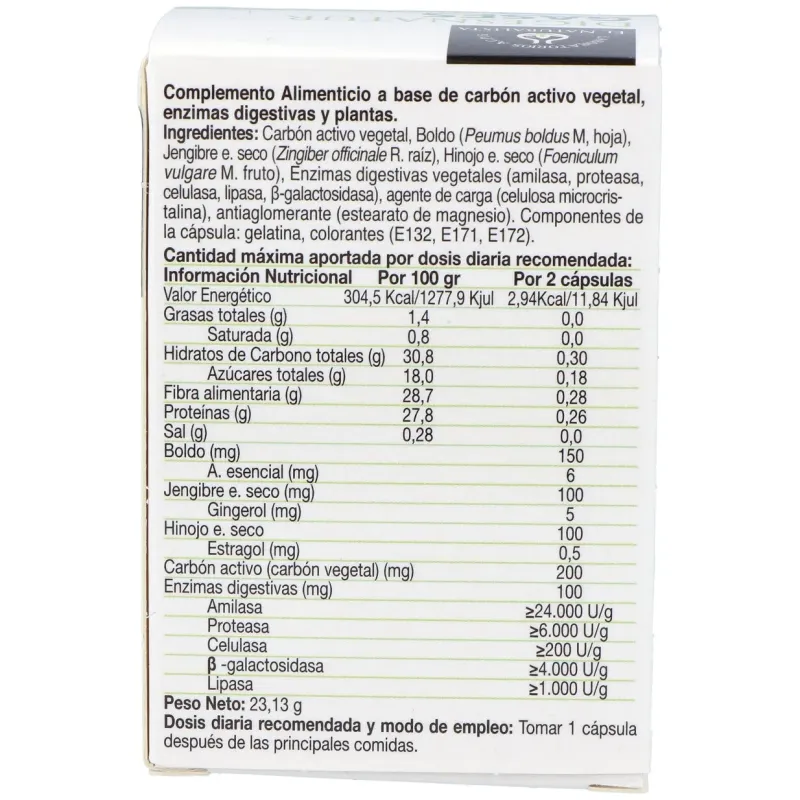 El naturalista digesnatur gases 48caps | Farmacia Barata