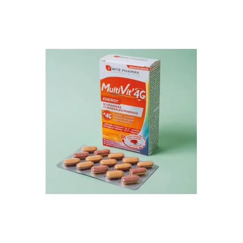 Forte pharma multivit'4g energy 30caps | Farmacia Barata Forte pharma multivit'4g energy 30caps | Farmacia Barata