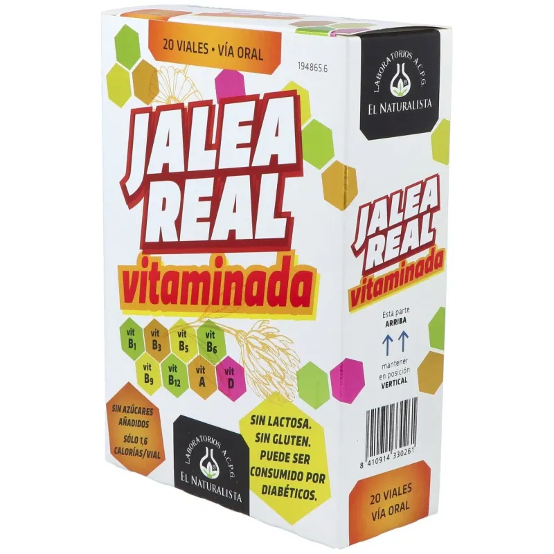 El naturalista jalea real vitaminada 20 ampollas | Farmacia Barata