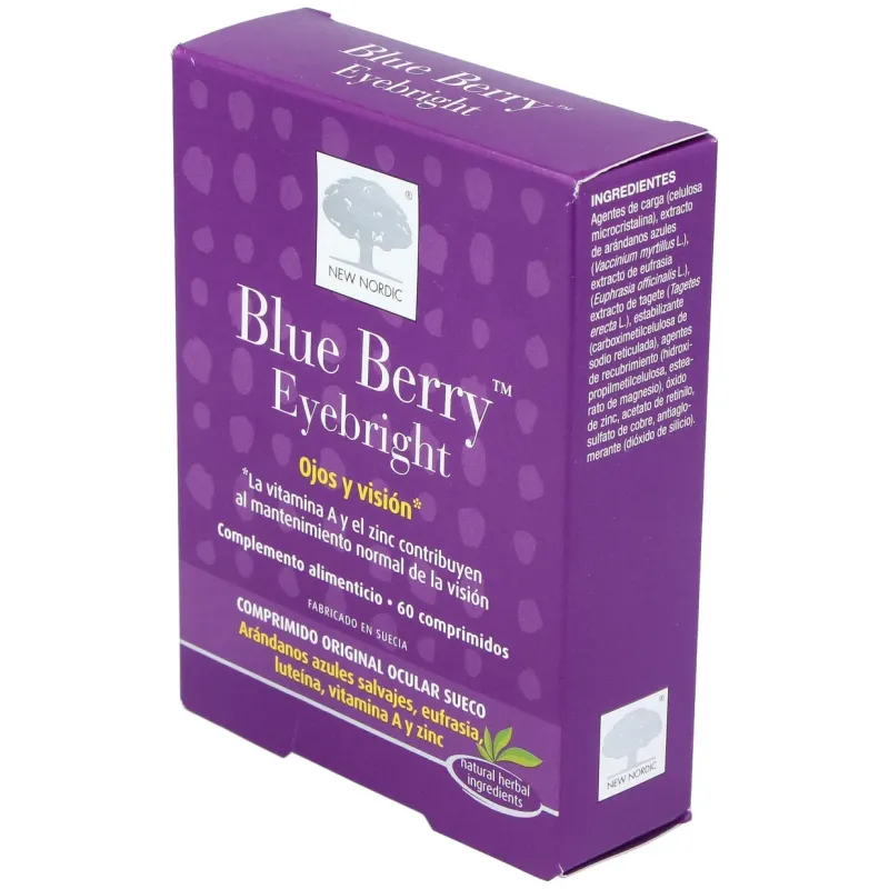 New nordic blue berry eyebright 60comp | Farmacia Barata