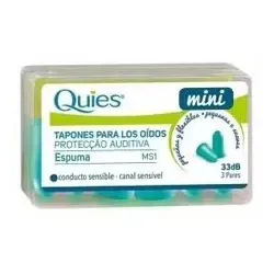 Quies tapón espuma mini 33 db (3 pares)