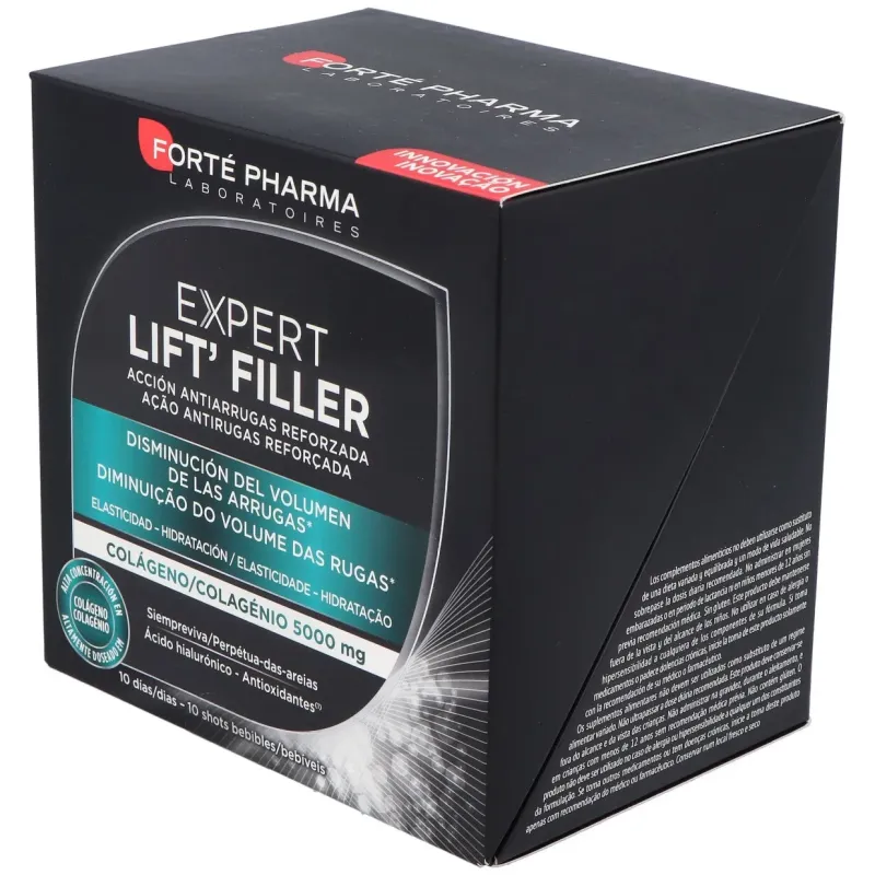Forté pharma expert lift filler colágeno 5000mg 10 shots | Farmacia Barata