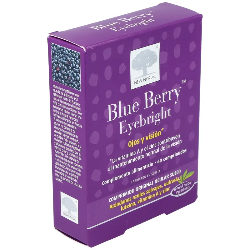 New nordic blue berry eyebright 60comp | Farmacia Barata