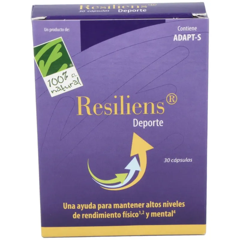 100% natural resiliens deporte 30 cápsulas | Farmacia Barata