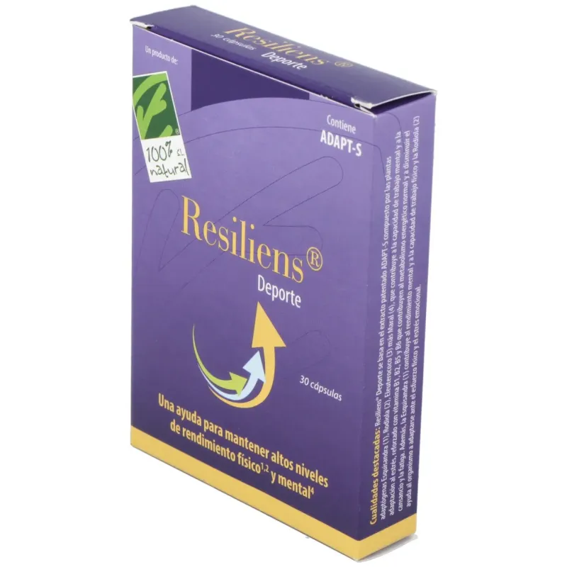 100% natural resiliens deporte 30 cápsulas | Farmacia Barata