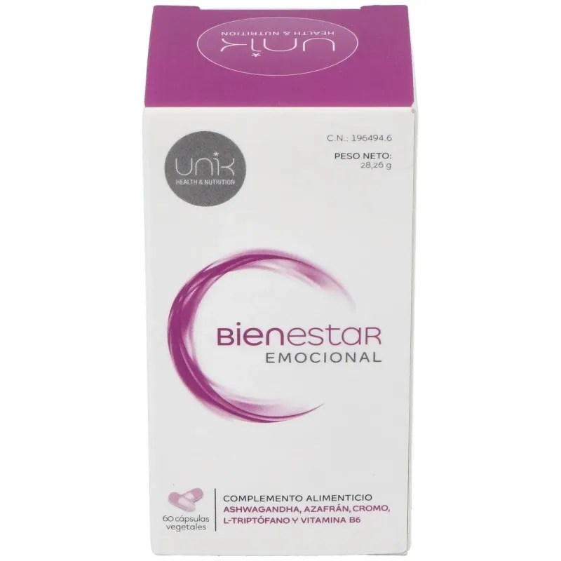 Unik bienestar emocional 60cap.veg. | Farmacia Barata Unik bienestar emocional 60cap.veg. | Farmacia Barata
