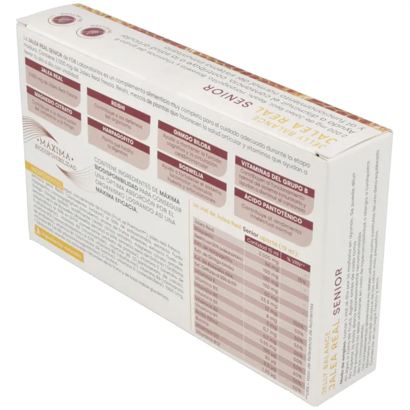 Jelly balance senior jalea real 20viales | Farmacia Barata