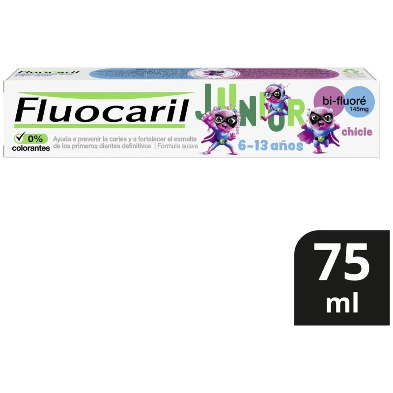 Fluocaril junior gel dentífrico chicle 50ml | Farmacia Barata