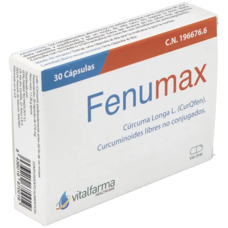 Fenumax 30cap. | Farmacia Barata