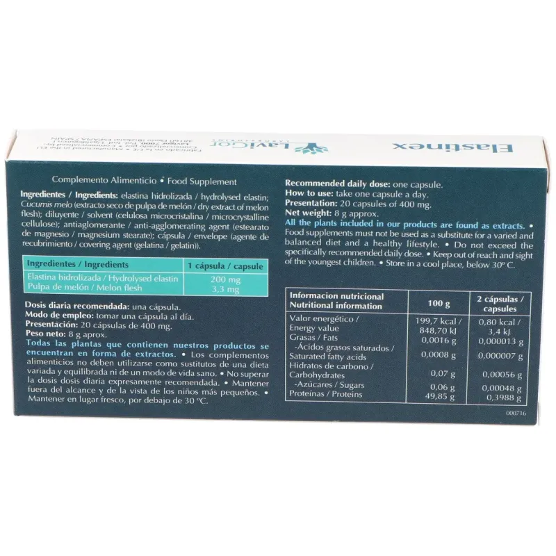 Lavigor elastinex 20caps | Farmacia Barata
