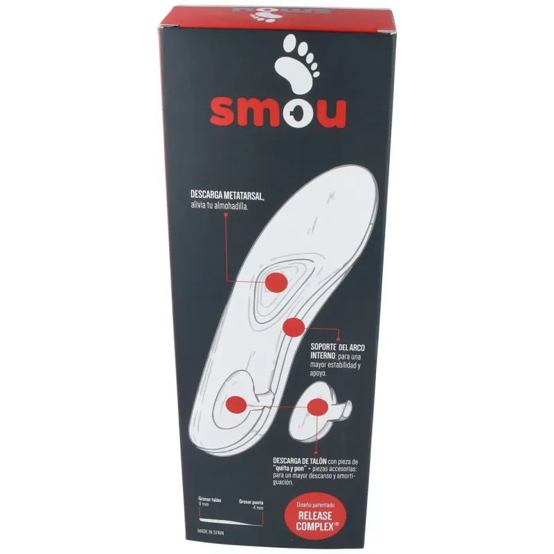 Smou complet plantilla meta-fascitis-espolon 37/38 | Farmacia Barata